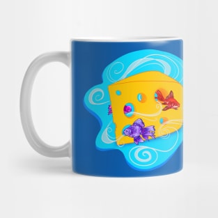 Swiss Cheese Goldfish Brain Mug